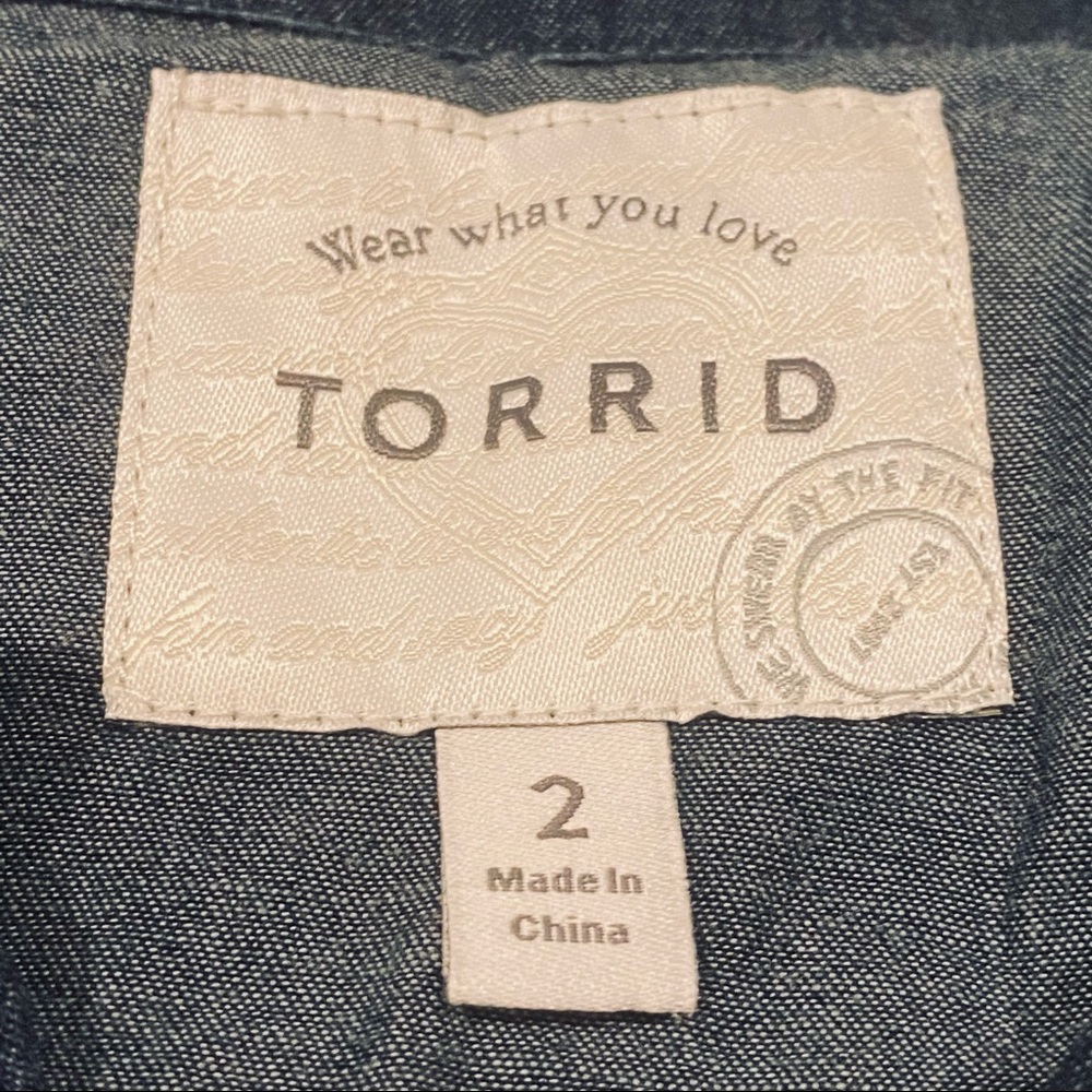 Torrid Chambray Utility Jacket - image 6